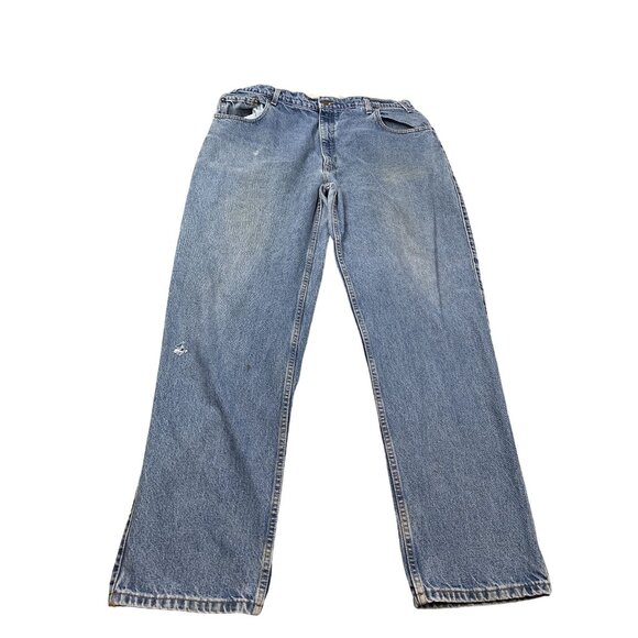 90's Vtg Levi's orange tab 545 Loose Fit Mens Jeans W41 L33.5 Zip fly - Picture 1 of 16